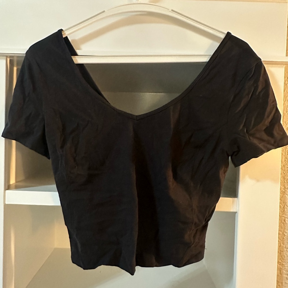 lululemon athletica Black Crop Top